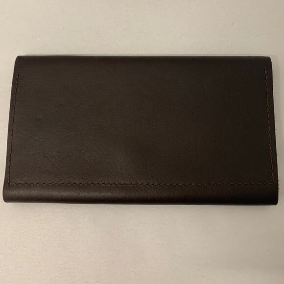 Portland Leather Goods Rancher Trifold Wallet Women Cognac Minimalist Clutch - Picture 8 of 11